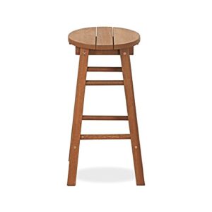 Furinno FG17629 Tioman Outdoor Hardwood Patio Furniture Promo Arch Bar Stool (Set of 2), Natural