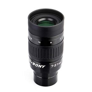 svbony sv135 telescope eyepiece zoom 7 to 21mm 1.25 inch zoom eyepiece fully multi coated 6 element 4 group zoom lens telescope accessory for astronomic telescopes