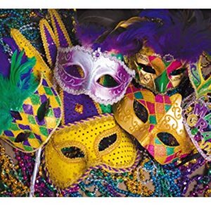 LTLYH 7X5ft Venetian Mardi Gras Backdrop Carnival Masquerade Photography Backgrounds Mask Colorful Backdrop Party Decoration Banner Studio Props 128…