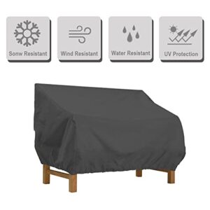 Outdoor Sofa Covers Waterproof Patio Furniture Covers Heavy Duty 600D Polyester UV Resistant Patio Cover with Air Vent and Handles (76"L x 32.5"D x 33"H)