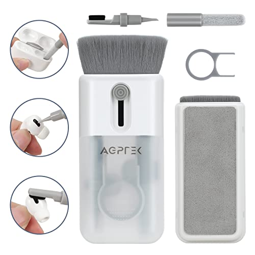 Electronics Cleaner Kit, AGPTEK 6-in-1 Keyboard Cleaning Kit, Multifunctional Electronic Cleaner Tool for Earbuds/Phone/Laptop/PC Monitor/Camera/Watch