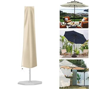 intent_Side Premium Patio Umbrella Cover Outdoor Waterproof With Zip Oxford Fabric, Market Parasol Covers For 9ft To 12ft Garden Outdoor, without Push Rod