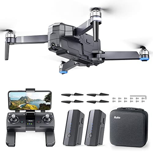 Ruko F11 Drones with Camera for Adults 4K, 60Mins Flight Time, FPV Drone with GPS, Quadcopter with Brushless Motor, Follow Me, Auto Return Home, Long Control Range Drone for Beginners