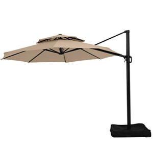 garden winds replacement canopy top cover for the lowe’s offset yjaf-819r umbrella – read product description before buying