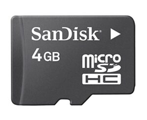 sandisk 4gb microsdhc memory card with sd adapter