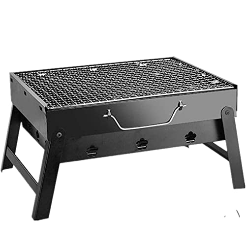 Portable Folding Charcoal Barbecue Grill Outdoor BBQ Utensil Stainless Steel BBQ for Garden Picnic Terrace Camping Travel,S