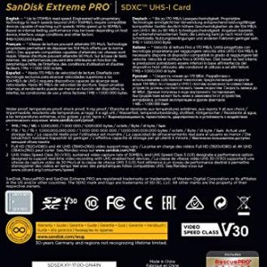 SanDisk 1TB Extreme PRO SDXC UHS-I Card - C10, U3, V30, 4K UHD, SD Card - SDSDXXY-1T00-GN4IN