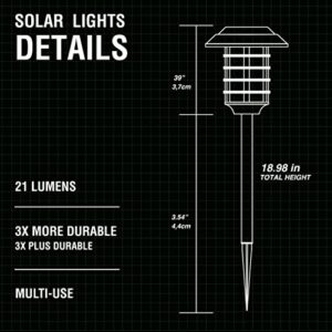 Bell+Howell Solar Pathway Lights Color Changing LED Solar Lights Outdoor, IP67 Waterproof Solar Path Lights, Solar Powered Garden Lights for Walkway, Yard, Backyard, Lawn or Landscape - 8 Packs