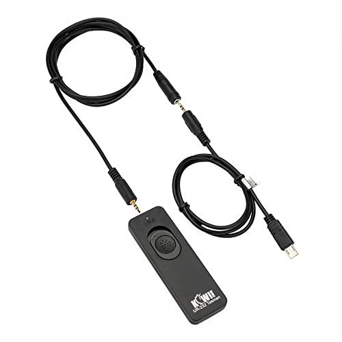 Kiwifotos Remote Control Shutter Release Cord for Sony A6000 A6100 A6600 A6500 A6400 A6300 A7IV A7III A7II A7 A7R V IV A7RIII A7RII A7R A7SIII A7SII A7S A1 A9 ZV-1 RX100 VII VI VA V III RX10 IV & More