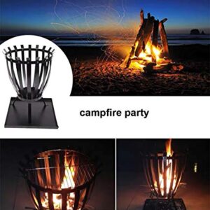 Ygo Barbecue Grill Fire Pit BBQ Charcoal Grill with BBQ Net for Camping Picnic Bonfire Patio Backyard Garden Beaches Park