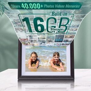 Digital Picture Frame 10.1 inch - WiFi Smart Photo Frame HD IPS Touch Screen Built in 16GB Memory Calendar Share Photo & Moments Instantly via Frameo App from Anywhere