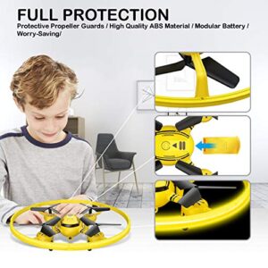 HASAKEE Q8 FPV Drone with 1080P Camera for Kids Adults,RC Drones for Kids,Quadcopter with Yellow Light,Altitude Hold,Gravity Sensor and Remote Control,Kids Gifts Toys for Boys and Girls
