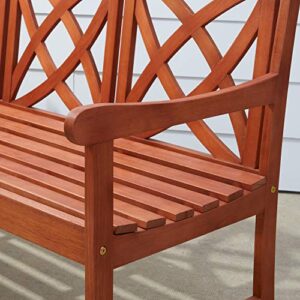 Malibu Outdoor Patio 5-Foot Wood Garden Bench