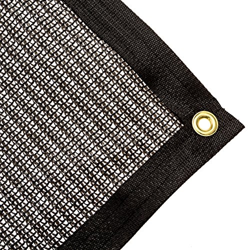 Be Cool Solutions 70% Black Outdoor Sun Shade Canopy: UV Protection Shade Cloth| Lightweight, Easy Setup Mesh Canopy Cover with Grommets| Sturdy, Durable Shade Fabric for Garden, Patio & Porch 12'x16'