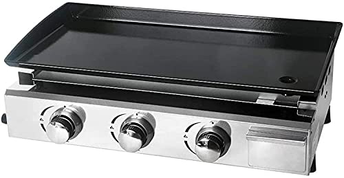 Practical Household BBQ 3 Burners 7500W Garden Outdoor Steel Enameled Cast Iron Grill Picnic Machine, lsxysp