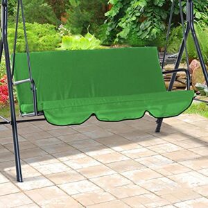 Yuehuam Patio Swing Cushion Cover Replacement for 3 Seaters Courtyard Garden Swing Seat Cover Replacement 3-Seat Cover Waterproof Protection Cover 59x20x3.9Inch (Swing Not Included)
