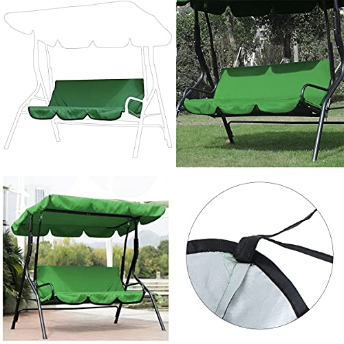 Yuehuam Patio Swing Cushion Cover Replacement for 3 Seaters Courtyard Garden Swing Seat Cover Replacement 3-Seat Cover Waterproof Protection Cover 59x20x3.9Inch (Swing Not Included)