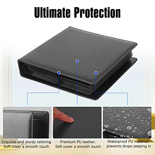 192 Pockets Photo Album for Fujifilm Instax Wide 300 Camera, Polaroid 600 i-Type Film Album, Extra Large Picture Albums for Polaroid Now OneStep2 OneStep+ Instant Camera, POP Lab Print Camera (black)