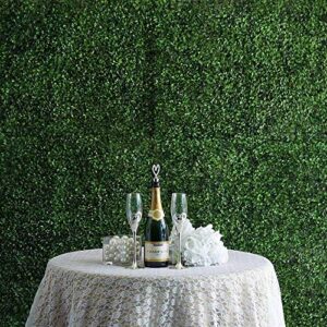 boshen pack of 10 pcs 24″ x 16″ artificial grass green wall backdrop panels 26.6 sq ft uv protected thickened faux boxwood privacy hedge panels decoration for party wedding backyard indoor outdoor