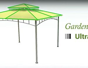 Garden Winds 10' x 10' Single Tiered Replacement Gazebo Canopy Top Cover and Netting Set - Beige