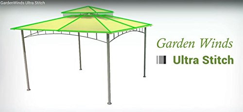 Garden Winds 10' x 10' Single Tiered Replacement Gazebo Canopy Top Cover and Netting Set - Beige