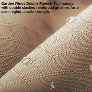 Garden Winds 10' x 10' Single Tiered Replacement Gazebo Canopy Top Cover and Netting Set - Beige