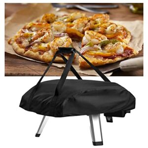 PETSOLA 16 Outdoor Oven Cover with 2 Webbing Attachment Dustproof Protective Oxford Fabric Portable for Outside Camping Indoor Garden, 30x23.5x8.5 inch