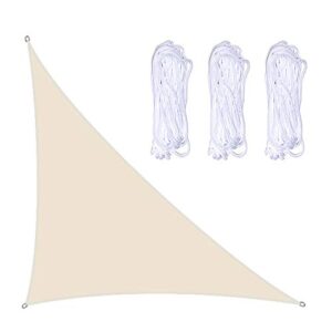 æ—  shade sail right angle 3 x 4 x 5m garden shade sail with 3 ropes sun shade awning for outdoor garden patio party backyard yard camping