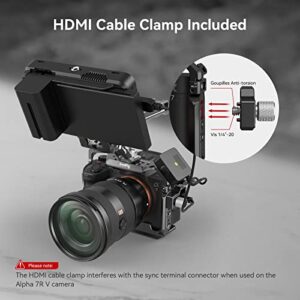 SmallRig A7R V / A7 IV / A7S III Cage with Top Handle, Side Handgrip and HDMI Cable Clamp, Advanced Kit for Sony Alpha 7R V/Alpha 7 IV/Alpha 7 S III -3669