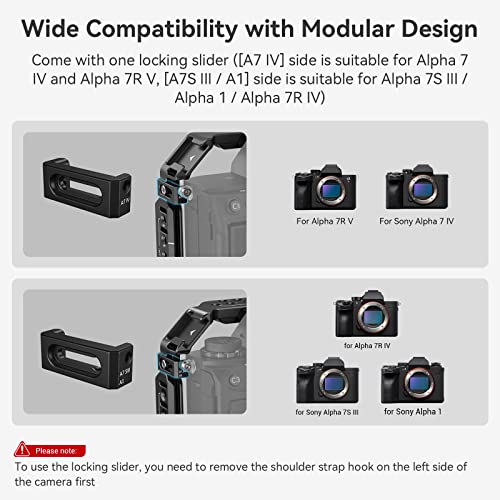 SmallRig A7R V / A7 IV / A7S III Cage with Top Handle, Side Handgrip and HDMI Cable Clamp, Advanced Kit for Sony Alpha 7R V/Alpha 7 IV/Alpha 7 S III -3669