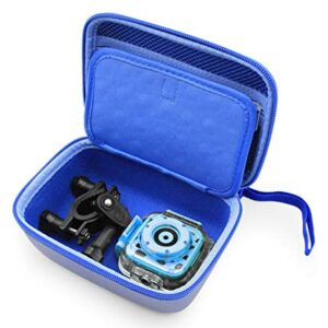 CASEMATIX Camera Travel Case Compatible with PROGRACE, Ourlife, Dragon Touch and More Waterproof Toy Camera Video Recorders - Case for Toy Action Camera and Accessories