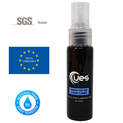 UES DSLR Camera Sensor and Lens Cleaning Travel Kit: APS-C Sensor Cleaning Swab, Cleaner, Air Blower, Microfiber Cloth, Lens Cleaning Pen, Lens Paper