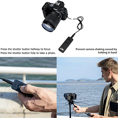 Kiwifotos MC-DC2 Remote Switch Shutter Release Cord for Nikon Z7 Z7II Z6 Z6II Z5 D750 D780 P1000 D7500 D7200 D5600 D5500 D5300 D5200 D5100 D5000 D3300 D3200 D7000 D7100 D610 D600 & More Nikon Camera