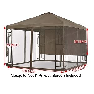 APEX GARDEN 10' x 10' Symphony III Gazebo