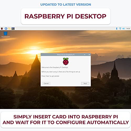 STEADYGAMER - 32GB Raspberry Pi Preloaded (RASPBIAN/Raspberry Pi OS) SD Card | 400, 4, 3B+, 3A+, 3B, 2, Zero Compatible with All Pi Models