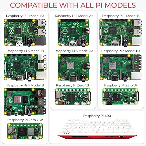 STEADYGAMER - 32GB Raspberry Pi Preloaded (RASPBIAN/Raspberry Pi OS) SD Card | 400, 4, 3B+, 3A+, 3B, 2, Zero Compatible with All Pi Models