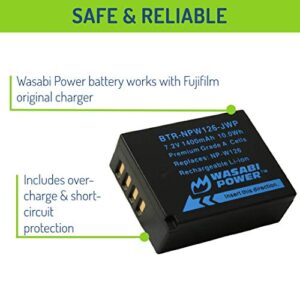 Wasabi Power Battery (4-Pack) for Fujifilm NP-W126 & FinePix HS33EXR, HS50EXR, X-T100, X-T200, X100F, X100V, X-A10, X-E2S, X-E3, X-E4, X-Pro2, X-Pro3, X-T1, X-T2, X-T3, X-T10, X-T20, X-T30, X-T30 II