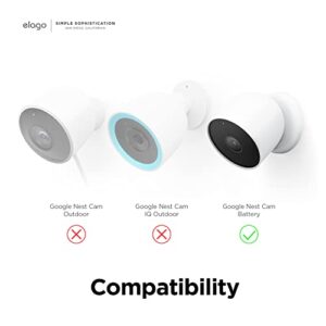 elago Silicone Cover Compatible with Google Nest Cam Outdoor or Indoor (Battery) - Magnetic Mount Cover Included, All Weather Protection, Easy Installation [Dark Brown]