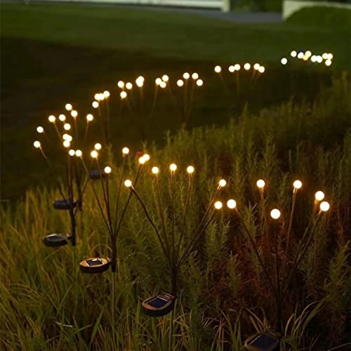 2PC 6LED Swaying Solar Powered Waterproof Lights, Garden Lights, Garden Decor, Lawn Decoration, Flower Lighting