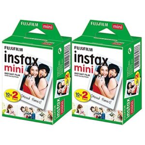 fujifilm instax mini instant film – 40 sheets (2 packs of 20 film sheets)