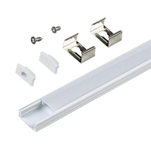 armacost lighting surface mount led tape light mounting channel 5-pack – white, 960055