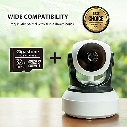 Gigastone 32GB 5-Pack Micro SD Card, Full HD Video, Surveillance Security Cam Action Camera Drone, 90MB/s Micro SDHC UHS-I U1 C10 Class 10