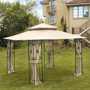 Garden Winds Colonial Estates/Mika Ridge/River Delta Gazebo Replacement Canopy Top Cover - RipLock 350