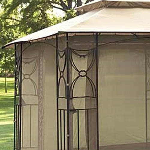 Garden Winds Colonial Estates/Mika Ridge/River Delta Gazebo Replacement Canopy Top Cover - RipLock 350