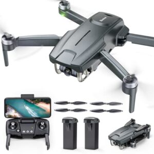 bwine f7mini drones with camera for adults 4k 60mins flight time, 5ghz wifi transmission, gps auto return, follow me, waypoints, circle fly, beginner mode, less than 250g, customized carrying case as gift, 2 batteries + 2 sets of propellers