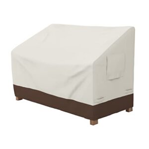 Amazon Basics 2-Seater Bench Outdoor Patio Furniture Cover & Coffee Table Patio Cover