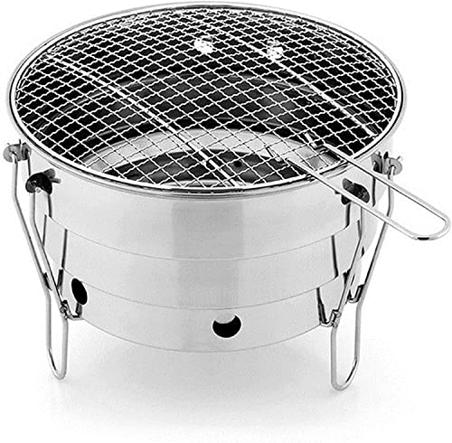 NEWCES Safety Certification Charcoal BBQ Grills Outdoor Barbeque Grill Stainless Steel Barbecues Grill Rack Combination Grill-Smokers for Outdoor Picnic Camping Patio Garden