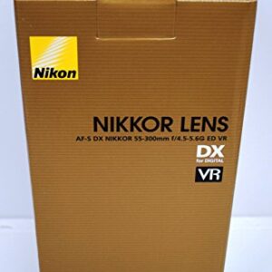 Nikon AF-S DX NIKKOR 55-300mm f/4.5-5.6G ED Vibration Reduction Zoom Lens with Auto Focus for Nikon DSLR Cameras