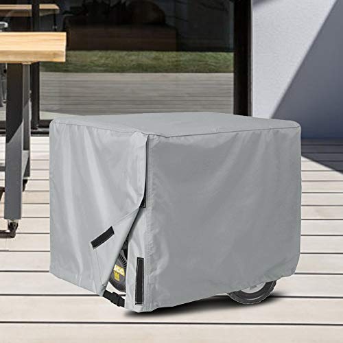 OKJHFD Generator Cover Waterproof, Universal Portable, Waterproof Durable Patio Furniture Cover, Protective Duty Outdoor Rectangle Furniture Set Covers(35 x 26 x 28In,Gray)