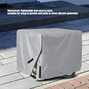 OKJHFD Generator Cover Waterproof, Universal Portable, Waterproof Durable Patio Furniture Cover, Protective Duty Outdoor Rectangle Furniture Set Covers(35 x 26 x 28In,Gray)